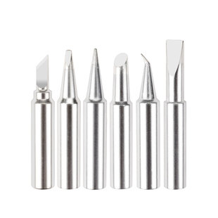 内热式T18烙铁头FX-888恒温电焊台洛铁咀刀口马蹄型特尖铜铬铁头