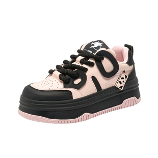 Semir女鞋板鞋女款2025秋冬新款厚底增高运动休闲百搭轻便熊猫鞋