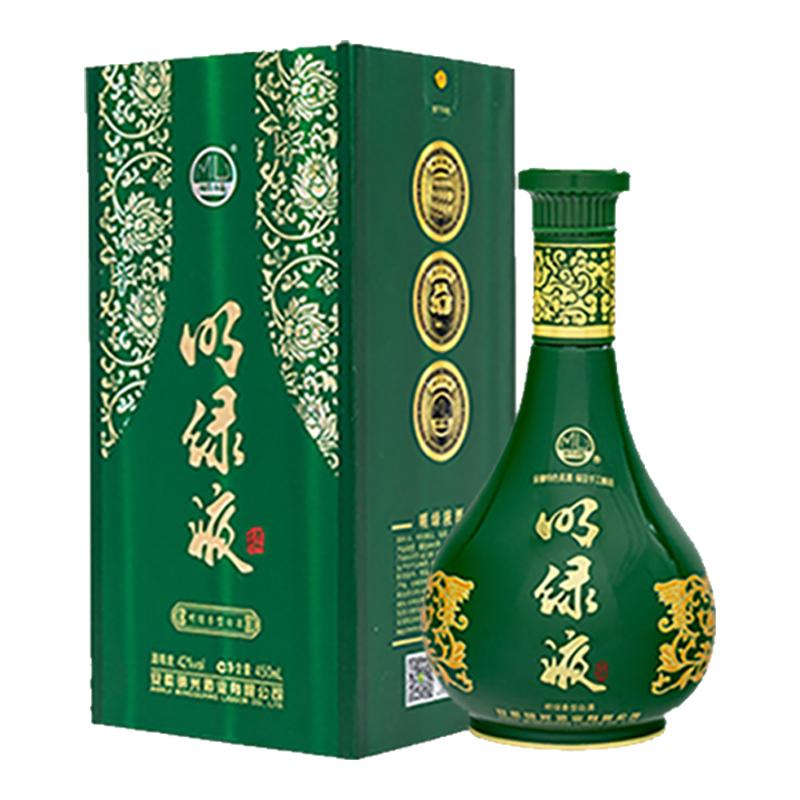 安徽老明光42度明绿液普绿450ml1瓶明绿香型白酒年货节奶绿波酒水