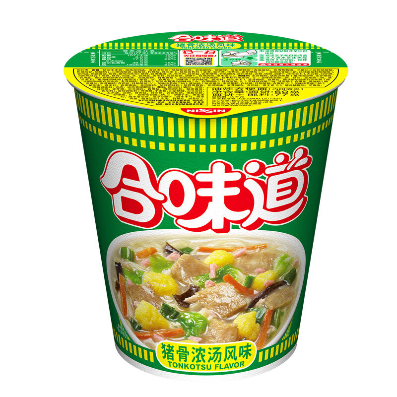 日清味道方便面猪骨浓汤77g*12杯