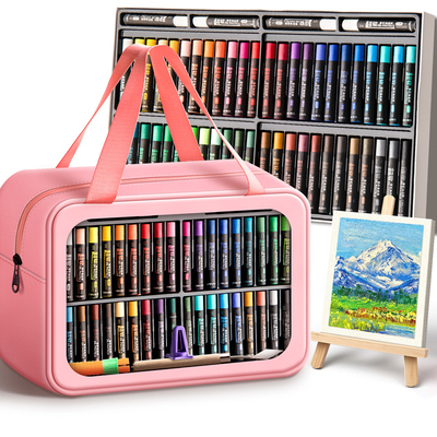 【全套工具】得力重彩油画棒套装