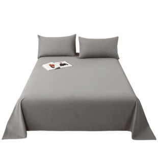 2026新款四季通用床单单件纯色非全棉纯棉宿舍单人1米2被单三件套