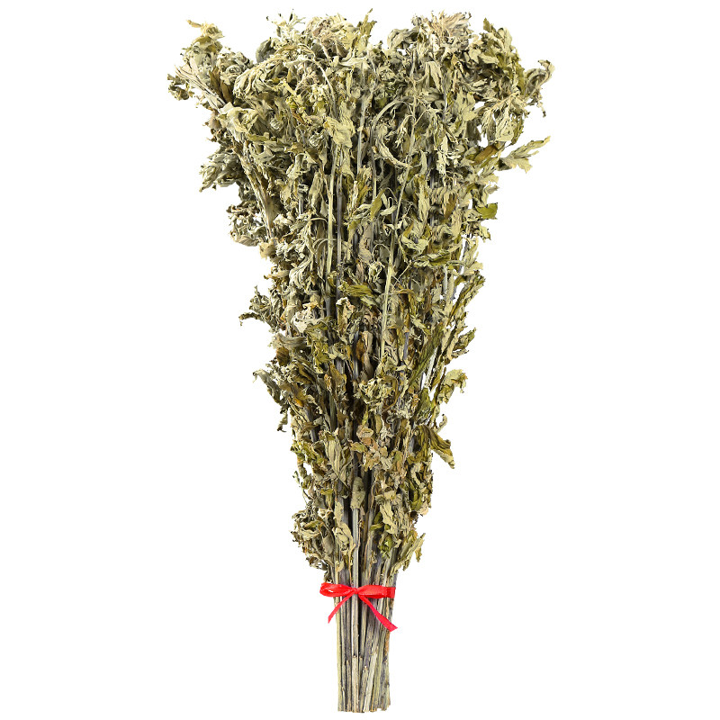 整棵干艾草叶带杆散装艾叶