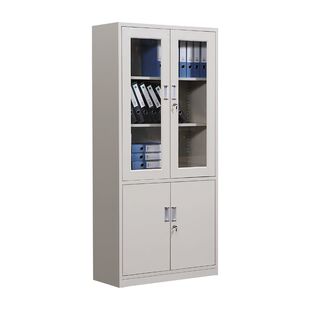 铁皮文件柜办公室档案资料柜4A财务凭证抽屉带锁钢柜储物铁皮柜