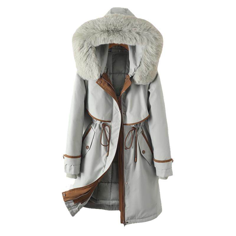 派克服女冬季2025新款好看棉衣棉服女士加厚大码内胆拆卸棉袄外套
