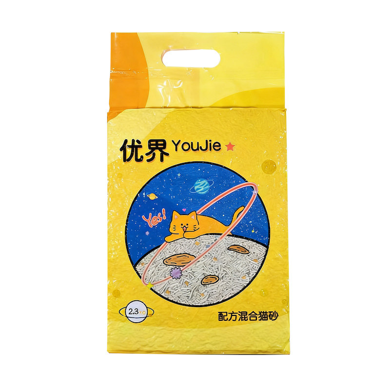 优界混合猫砂除臭几近无尘豆腐砂膨润土猫砂矿砂植物结团吸臭去味
