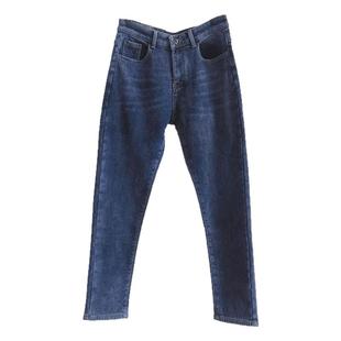 牛仔裤女加厚冬女款水洗纯棉高腰加绒裤子2025新款今年流行爆款