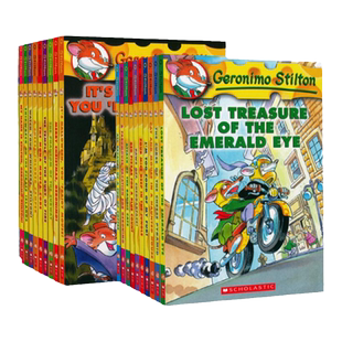 学乐老鼠记者1-30册经典版【送音频】 英文Geronimo Stilton 全彩插图漫画探险桥梁书 英文原版进口童书