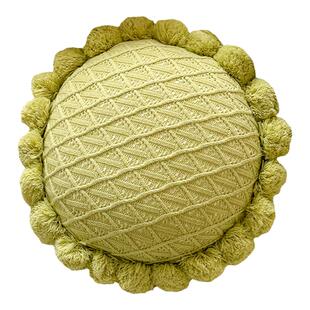 蔓越家 ins风少女心绿色抱枕靠垫客厅沙发靠背腰靠枕抱枕套不含芯