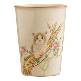 JOJO'S L. PD.mutual.萌猫随手杯茶杯中式功夫茶主人单杯 | 相互