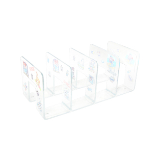 书立架阅读架学生专用透明塑料桌面固定书本书夹桌上书架收纳神器分隔板书桌立架课桌收纳置物架多层书挡架