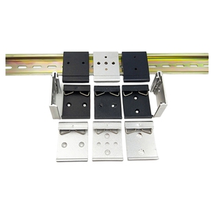 35MM导轨卡扣 导轨安装附件 DIN导轨卡扣电气安装导轨铝合金卡扣