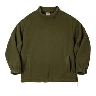 马登工装 美式休闲摇粒绒立领卫衣cityboy宽松慵懒无帽套头衫男春