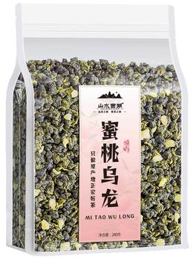山水西湖茶叶 蜜桃乌龙 花果茶夏天喝的冷泡茶水果茶精选袋装240g