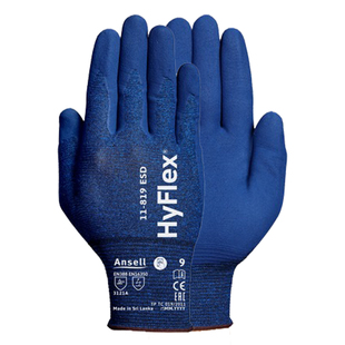 安思尔11-819舒适轻薄可触屏防滑耐磨尼龙防静电干活工作劳保手套