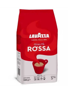 LAVAZZA拉瓦萨罗萨咖啡豆粉意大利原装进口250g/1kg拼配奶咖优选