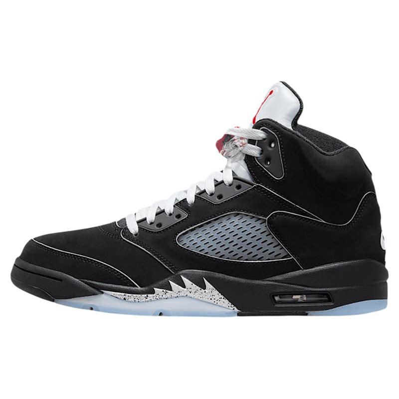 球鞋家 Air Jordan 5男子黑色高帮复古运动训练篮球鞋 HF3975-001