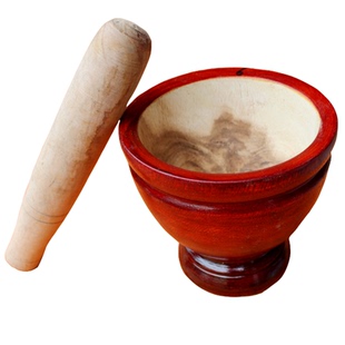 泰国实木舂桶 圆臼 傣味舂鸡脚 捣碎器家用商用舂鸡脚捣药舂筒