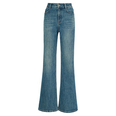 【商场同款】HPLY荷比俪2026春新款棉经典复古水洗直筒微喇牛仔裤