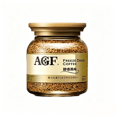 AGF日本进口MAXIM冻干速溶黑咖啡80g咖啡提神瓶装唤醒农场即享