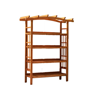 室外防腐木落地式多层花架