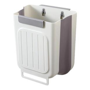 厨房垃圾桶壁挂式可折叠家用厨余橱柜门专用收纳桶卫生间厕所纸篓