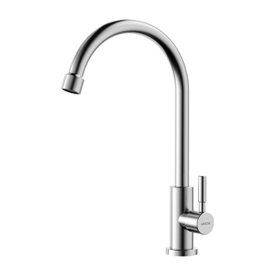 箭牌304不锈钢单冷旋转水槽龙头