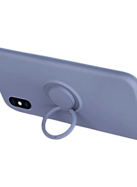 适用于苹果x手机壳iphonex液态硅胶xsmax全包苹果xr超薄防摔xs草紫色指环扣支架一体磨砂软壳男女网红保护套