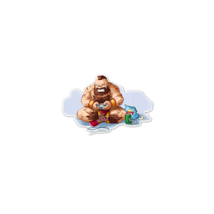 TLP反光车贴 街霸桑吉尔夫赤色旋风摔跤 玻璃贴笔记本贴行李箱贴