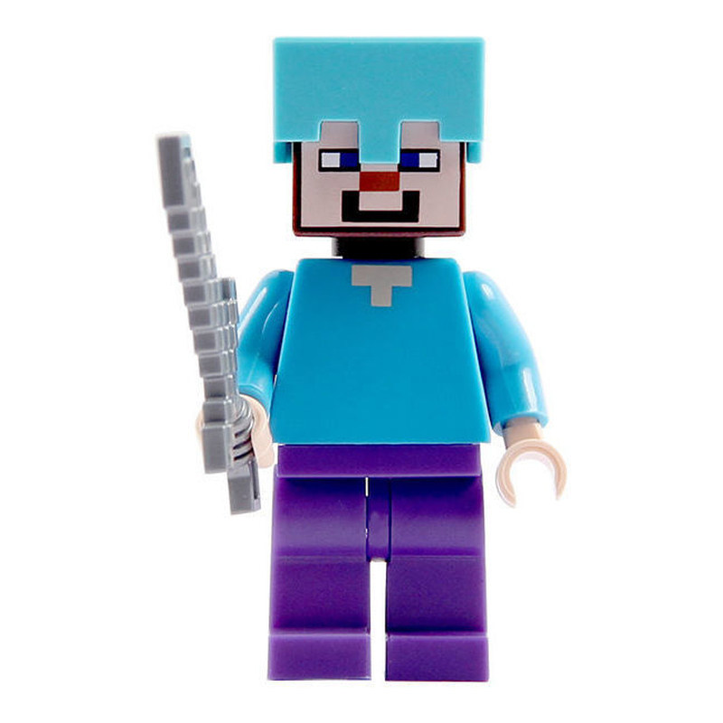 我的世界玩具拼装积木人偶人物Minecraft水晶小人仔儿童