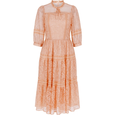 BORAAKSU法式木耳边领连衣裙