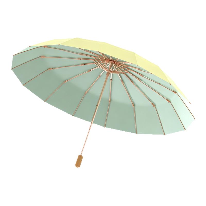 16骨手动折叠防晒晴雨伞