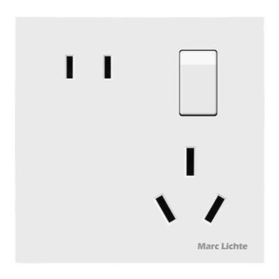 Marclichte一开16A五孔插座