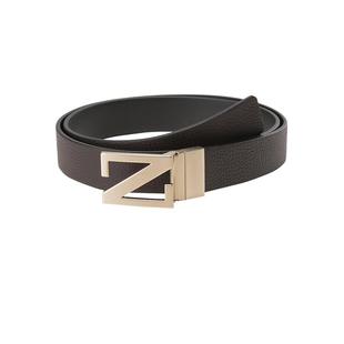 【自营】杰尼亚ZEGNA 男士可裁剪双面旋转腰带3.5cm LHBOV B027OZ