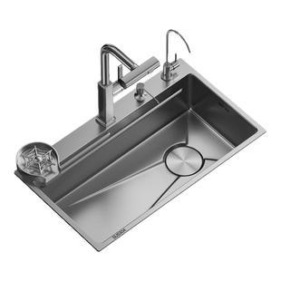 品洱SUS304不锈钢水槽原色大单槽防刮耐磨厨房5MM加厚手工洗菜盆