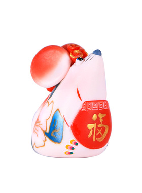 吉兔坊12生肖软陶樱花摆件