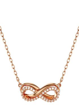 施华洛世奇密镶无限图案项链