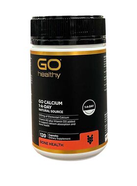 现货 新西兰Go Healthy高之源高钙片加维D+K2补钙120粒中老年孕妇