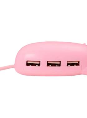 usb20卡通猪hub拓扩展坞分线器