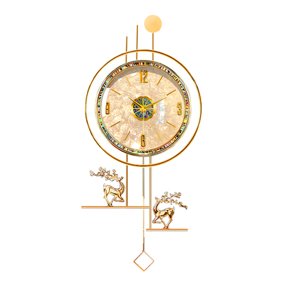 福鹿到家！高端贝壳轻奢挂钟