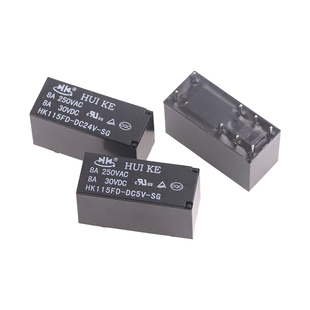 汇科继电器HKV6 HK115FH HK115FD-DC5V/12V/24V-SG 8脚 同HF115F