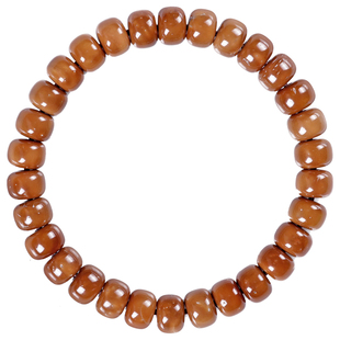 精品高抛天然库克手串圆珠桶珠直切单圈菩提佛珠文玩男女手链手持