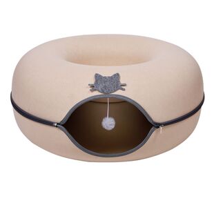 猫咪甜甜圈隧道可拆卸双层结构一窝两用猫窝造耐磨超大号冬夏两用