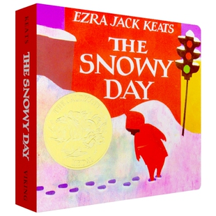 下雪天 英文原版绘本 The Snowy Day 1-2-3-4岁儿童早教启蒙故事纸板书 凯迪克金奖 Christmas圣诞绘本 英文版进口书籍正版