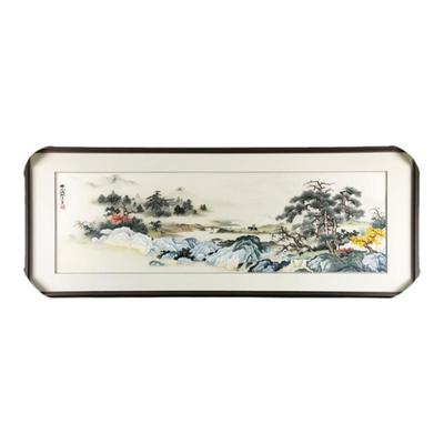 苏城绣娘纯手工苏绣山水刺绣画