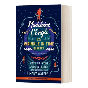 英文原版 Madeleine L'Engle The Wrinkle in Time Quartet LOA #309 玛德琳·恩格尔 时间的皱纹四重奏 精装 英文版 进口英语书