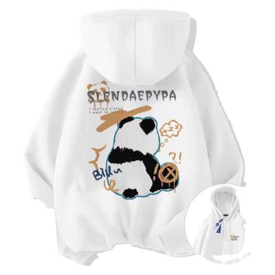 联名卫衣春秋冬美式加绒卡通印花新款潮牌ins情侣装上衣服外套男