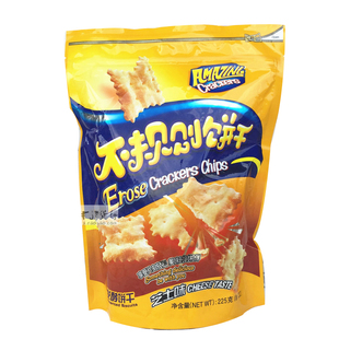 味之旅不规则饼干咸发酵梳打饼干休闲零食品 惊奇脆片饼干225g