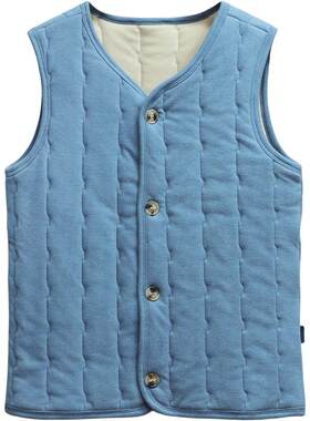 蘑菇兔胖男童夹棉马甲校服神器