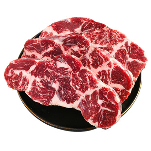 【澳洲老爸】新鲜原切谷饲菲力侧边安格斯M3雪花牛肉儿童牛排2斤